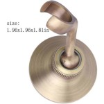 Vintage brass shower holder, adjustable shower holder, shower holder compatible with brass fitting